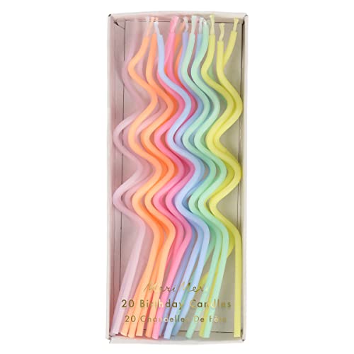 Meri Meri Pastel Swirly Candles (Pack of 20)