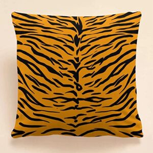 Tiger Skin Pattern Fleece Blanket Throw Cushion Travel Packable Plush Blankets for Office Bed Sofa Couch Camping 60x70 Inches