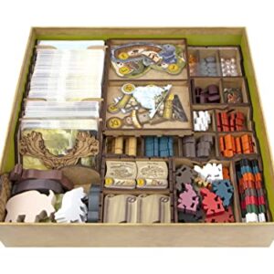 TowerRex Storage Organizer for Everdell and Expansions - Storage for Everdell - Organizer Kit Token Box Card Insert