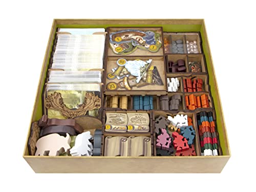 TowerRex Storage Organizer for Everdell and Expansions - Storage for Everdell - Organizer Kit Token Box Card Insert