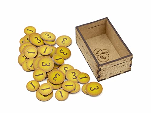 TowerRex Storage Organizer for Everdell and Expansions - Storage for Everdell - Organizer Kit Token Box Card Insert