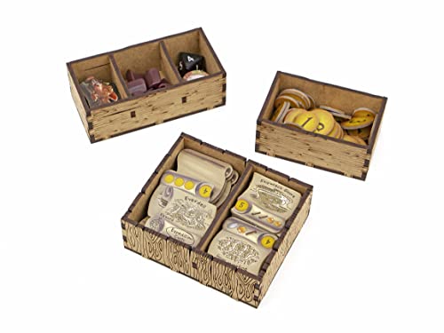 TowerRex Storage Organizer for Everdell and Expansions - Storage for Everdell - Organizer Kit Token Box Card Insert