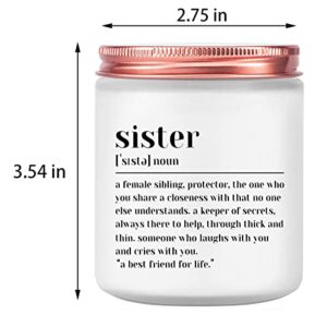 Scented Candle - Sisters Gifts from Sister - Sister Definition Candle, Gifts for Sister, Sister Gifts for Women Friend - Funny Christmas, Birthday Gifts for Sister, Little, Big Sister, Sister in Law