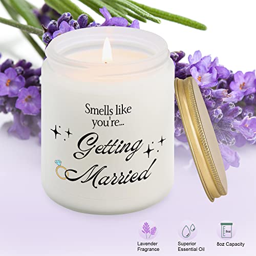 Engagement Gift, Engagement Gifts for Women - Bride to be, Bride Gifts, Bridal Shower Gift, Bachelorette Gifts for Bride - Engagement Party Gifts, Newly Engaged Gifts, Marriage Gifts, Lavender Candles