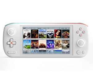 ayaneo air handheld pc game console,5.5 inches oled touch screen video game console, win 11 os ,cpu amd r5- 5560u ,7350 mah battery, 16gb/512gb (white)
