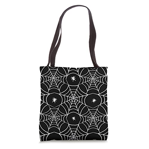 Cute Spooky Spider Web Trick or Treat Halloween Tote Bag