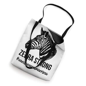 Zebra Strong Rare Disease Warrior Rare Disease Awareness Tote Bag