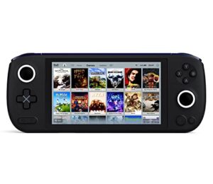 ayaneo air handheld pc game console,5.5 inches oled touch screen video game console, win 11 os ,cpu amd r5- 5560u ,7350 mah battery, 16gb/512gb (black)