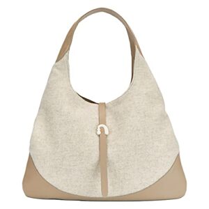 amazing song leather hobo bag for women, shoulder tote bag soft luxury leather genuine designer handbag with inner purse