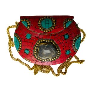 Metal Mosaic Clutch Bag