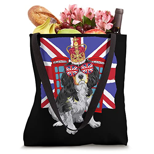 King Charles Cavalier Costume Idea Kids & Union Jack Flag Tote Bag