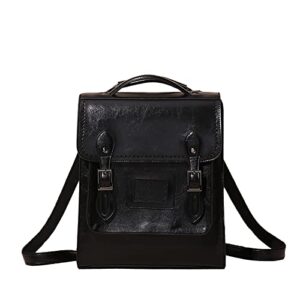 yoniza wednesday addams backpack vintage black leather backpack durable wednesday backpack adjustable backpack for women
