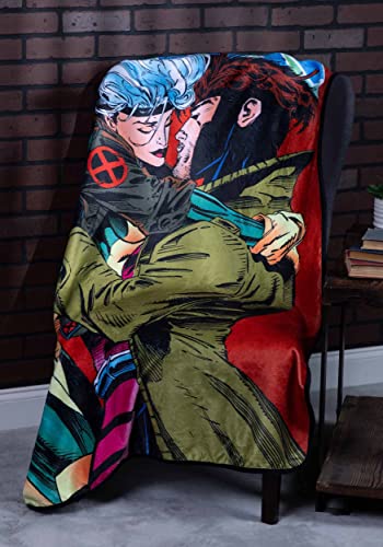 Surreal Entertainment X-Men Rogue & Gambit 45" x 60" Fleece Blanket Standard