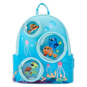 loungefly finding nemo 20th anniversary bubble pocket double strap shoulder bag