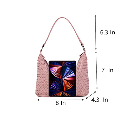 Handbag and Shoulder Bag for Women, Fashion Designer Woven Handbag Ladies Hobo Bag Purse Faux Leather Bag Tote Bag