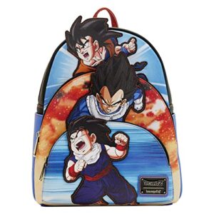 loungefly dragon balls z triple pocket backpack