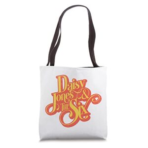 daisy jones & the six – vintage yellow logo tote bag