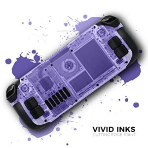 Design Skinz Premium Full-Body Cover Wrap Decal Vinyl Protective Skin-Kit Compatible with The Steam Deck Handheld Gaming Computer (Purple XRAY Internals)