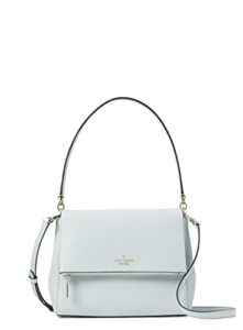 kate spade ny pebbled leather medium flap shoulder bag in hazy morning