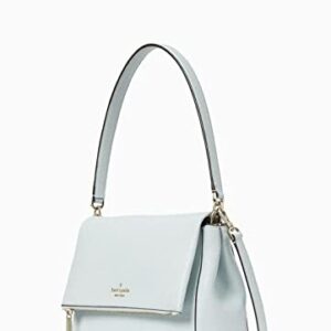 Kate Spade NY Pebbled Leather Medium Flap Shoulder Bag in Hazy Morning