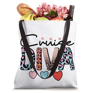 Cruise Diva Girly Travel Ship Sailing Cruising Vacation Tote Bag