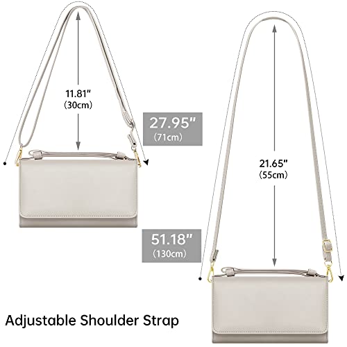 GEEAD Small Crossbody Shoulder Bag for Women PU Leather Cell Phone Card Holder Wallet Purse and Handbags