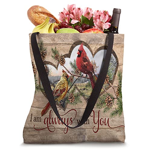 Cardinal Couple Sweet Love Happiness I Am Always With You Tote Bag