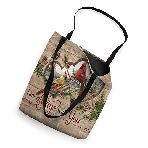 Cardinal Couple Sweet Love Happiness I Am Always With You Tote Bag