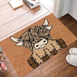 yealise home entrance rug fashion cute cow pattern print bathroom kitchen living room doorway mat