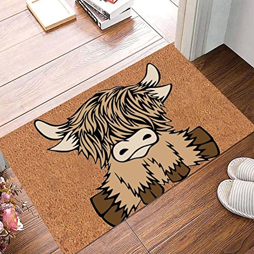 Yealise Home Entrance Rug Fashion Cute Cow Pattern Print Bathroom Kitchen Living Room Doorway Mat