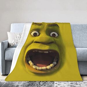 funny halloween shrek the musical blanket ultra soft throw blanket warm bed blanket for couch sofa bedding 50″x40″