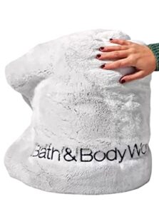 bath & body works white coziest blanket 60″ h x 50″ w