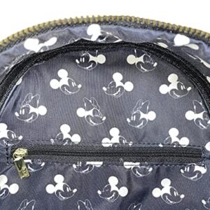 Loungefly Disney Mickey and Minnie Mouse Allover Debossed Womens Double Strap Shoulder Bag Purse