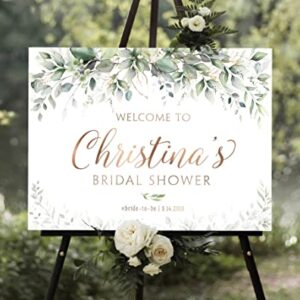 Bridal Shower Sign, Flower Bridal Shower, Greenery Shower Decoration, Bridal Shower Decorations, Bridal Shower Welcome Sign Greenery Welcome Sign, Custom Design, Printable Welcome Sign