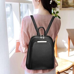 CHEFRU Bag Women Backpack Travel Large Backpack Pu Leather Handbag Schoolbag for Girls Women Bag Female Shoulder Back-Ivory