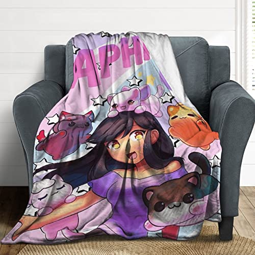 Anime Throw Blanket for Couch, Lightweight Soft Plush Cozy Blankets and Throws for Sofa 40"x50"