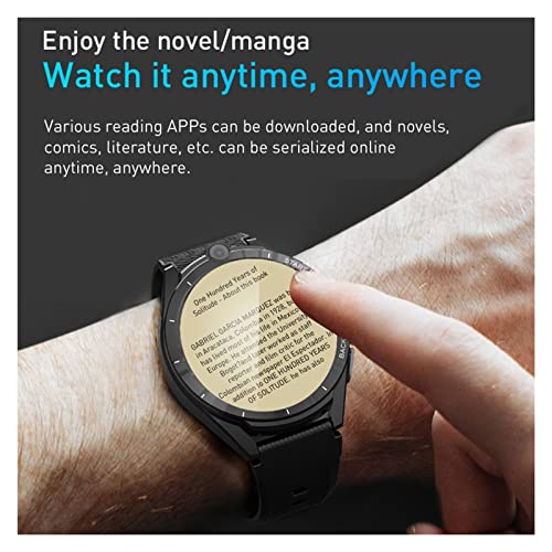 Smart wearable device Compatible with LEM16 sports smartwatch men's 1.6-inch 6G + 128G full touch screen 4G full network pass dual chip fitness health monitor smartwatch smartwatch ( Color : With Powe