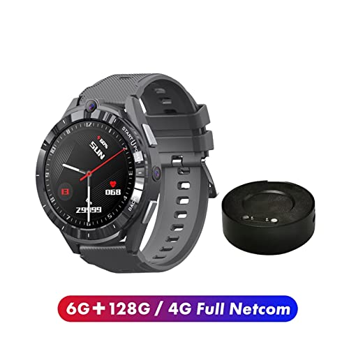 Smart wearable device Compatible with LEM16 sports smartwatch men's 1.6-inch 6G + 128G full touch screen 4G full network pass dual chip fitness health monitor smartwatch smartwatch ( Color : With Powe