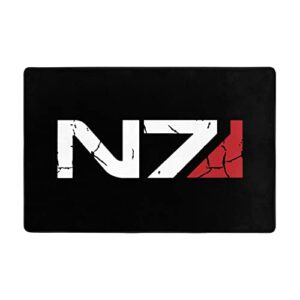 booottty mass effect alliance n7 special forces carpet non-slip rug extra soft and absorbent microfiber polyester mat for living roomkitchenbedroombathroom