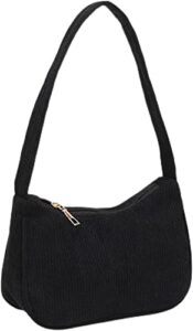 aibearty women girls corduroy handbag underarm bag retro small purse shoulder bag clutch tote