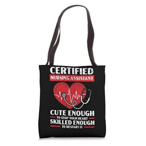 certified nursing assistant medical worker hospital tote bag