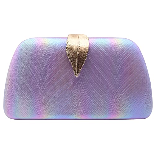 Mogor Women‘s Gradual Change Color Small Evening Bags Formal Bridal Wedding Clutches Purses Prom Cocktail Party Handbags