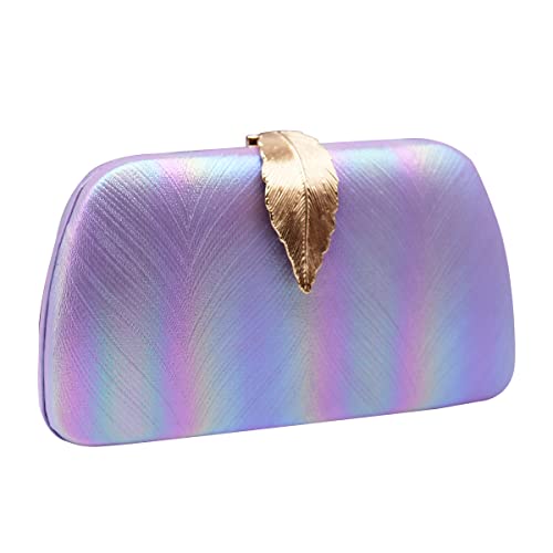 Mogor Women‘s Gradual Change Color Small Evening Bags Formal Bridal Wedding Clutches Purses Prom Cocktail Party Handbags