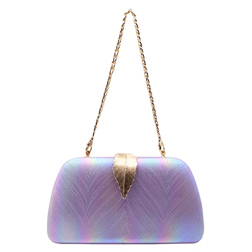 Mogor Women‘s Gradual Change Color Small Evening Bags Formal Bridal Wedding Clutches Purses Prom Cocktail Party Handbags