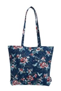 vera bradley tote bag in rose toile signature cotton