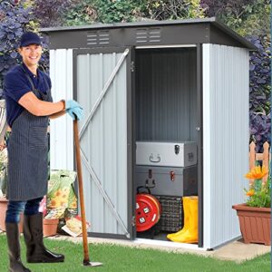 morhome sheds & outdoor storage, 3×5 ft outdoor storage shed, outdoor shed garden shed tool shed with lockable door for garden backyard patio