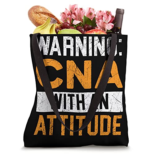 CNA With An Attitude Certified Nursing Assistant Medical Tote Bag