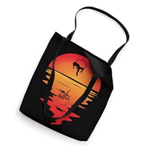 Aerial Hanging Aerialist Vintage Sunset Trapeze Aerial Silk Tote Bag