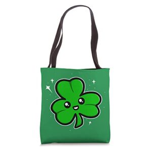 tie dye shamrock lucky four-leaf clover st. patrick’s day tote bag