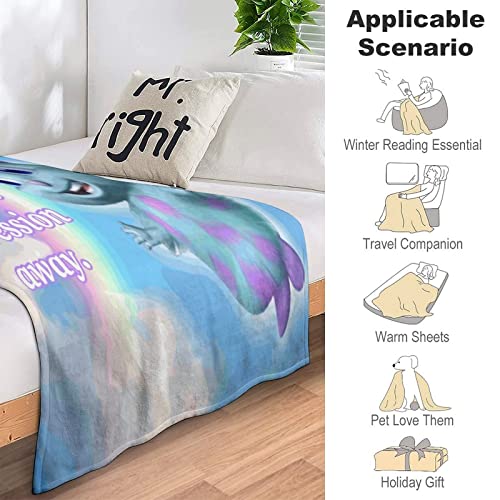 ASDPIHNK Bibble Meme Blanket Bibble Happiness Funny Blankets Novelty Soft Plush Throw Blanket Super Fuzzy Warm Lightweight Thermal Fleece Blankets for Couch Bed Sofa All Season 50''x 60''